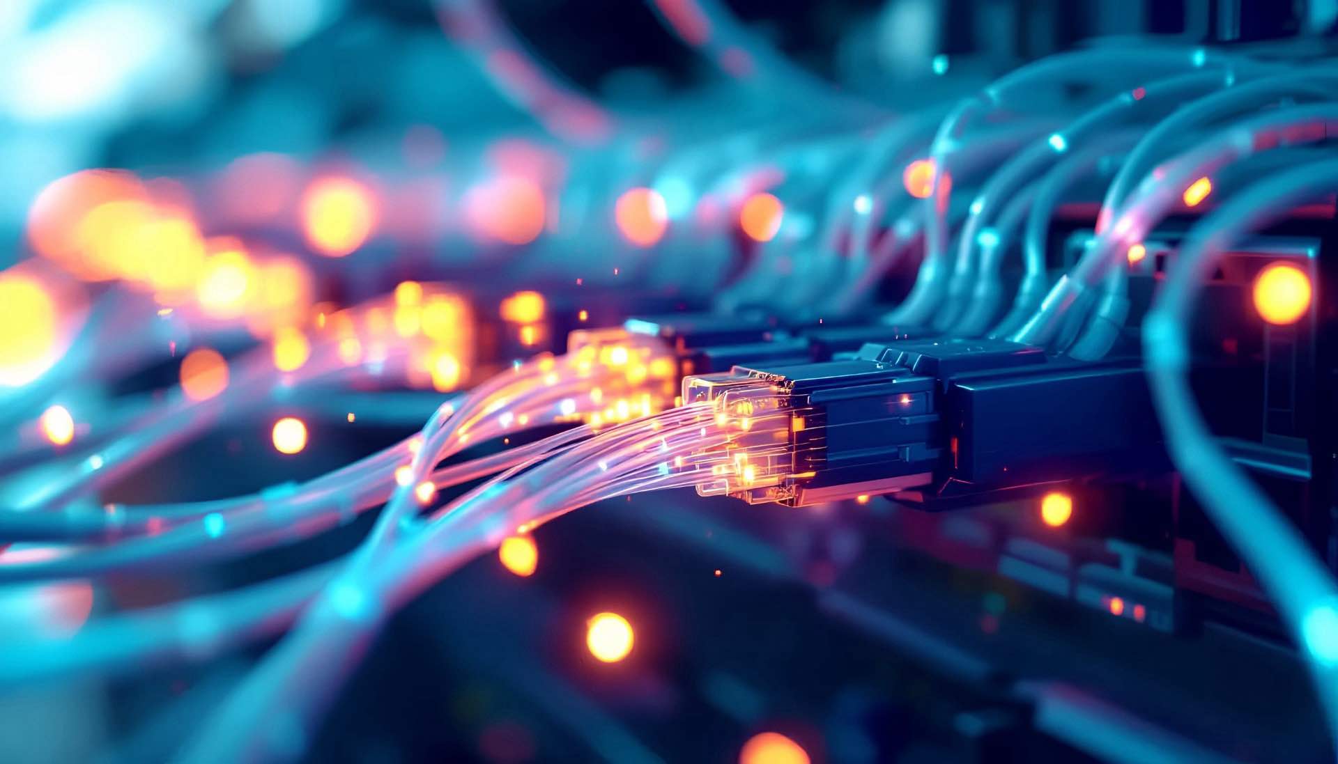 Network architecture combines switching equipment, network security, and enterprise networks components for reliable business connectivity.