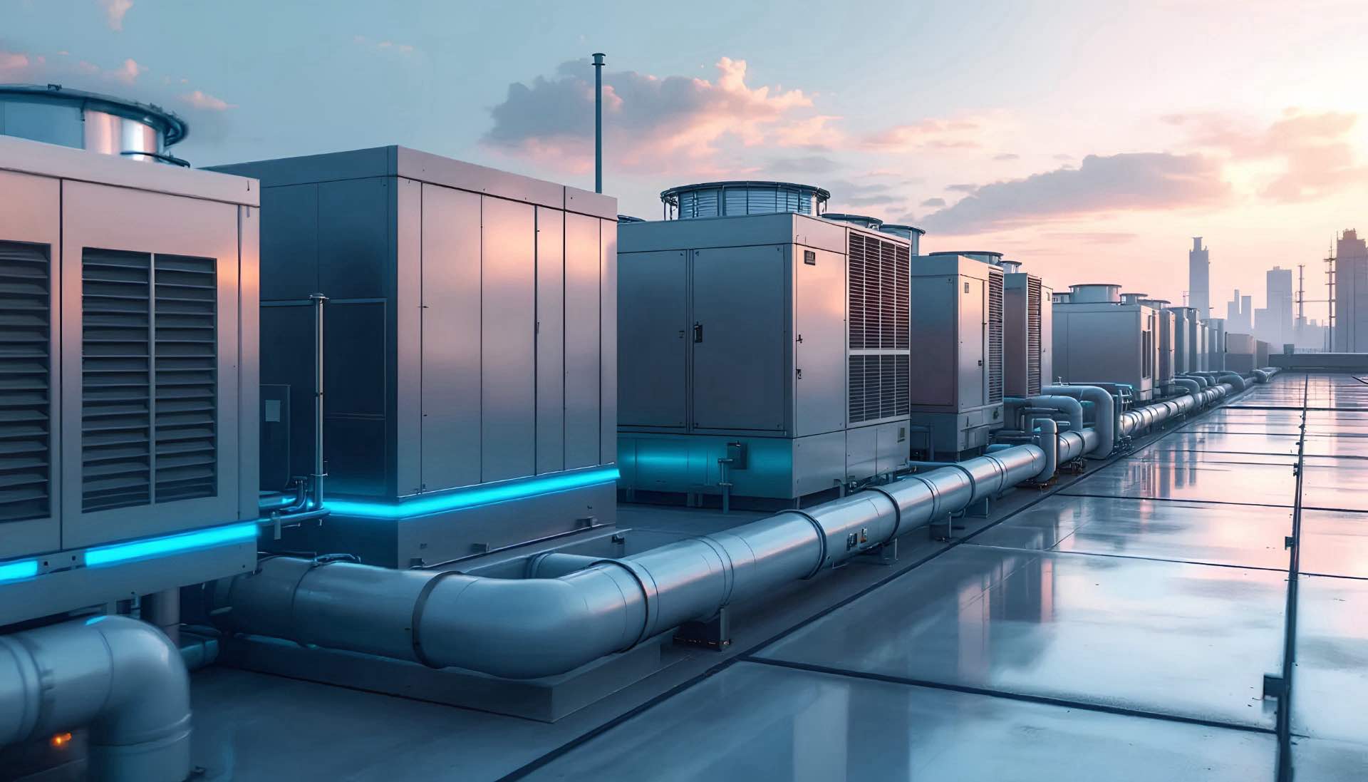 HVAC uses coordinated heating systems, ventilation systems and cooling systems to regulate temperature and air quality in commercial and industrial buildings.