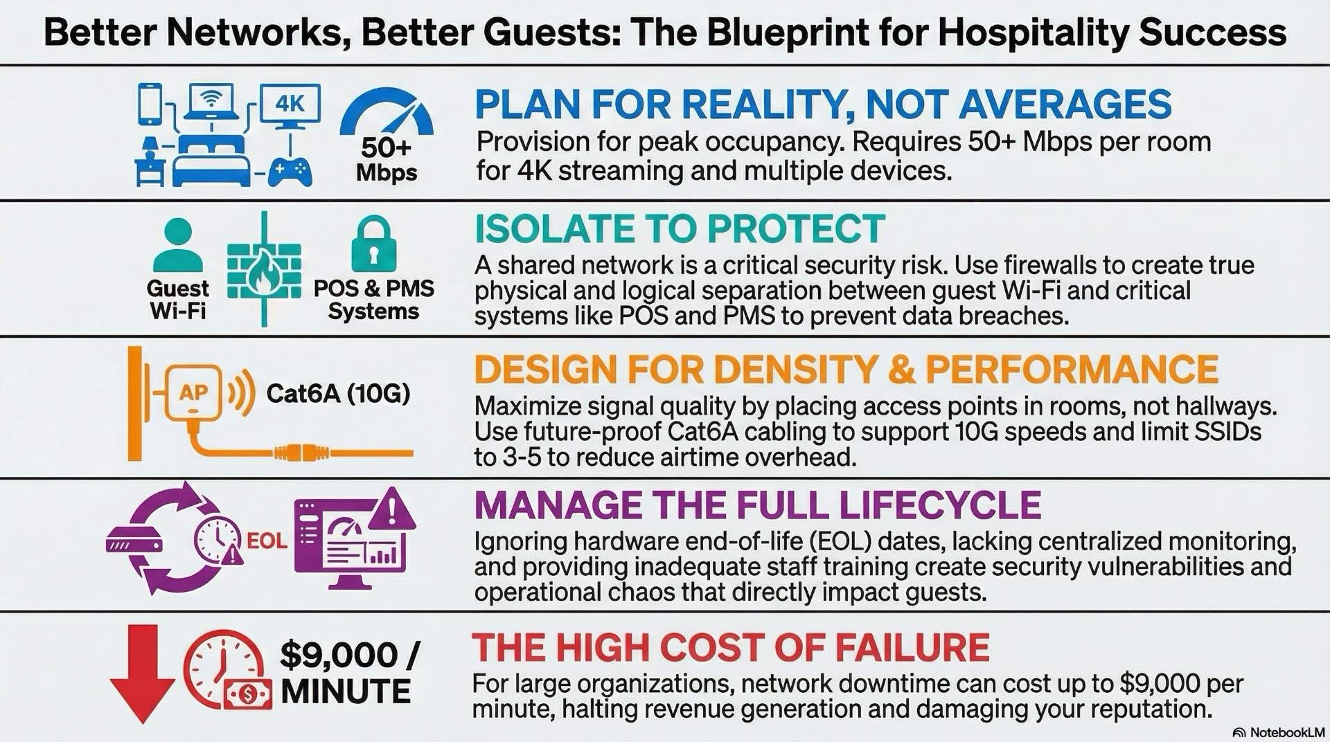 Building better networks for better guest experiences ties together design, security, and WiFi performance to show how smarter hospitality networks delight guests.