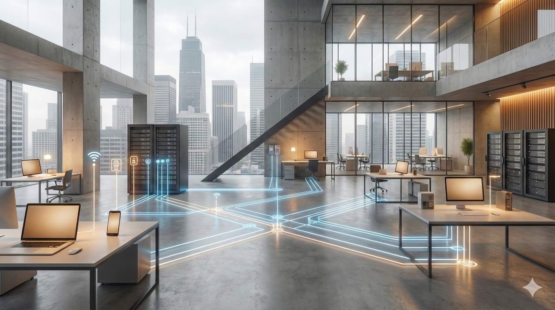 Network communication uses protocols, switching, and routing to move data between devices. Addresses data flow, packet handling, and traffic paths in networks.