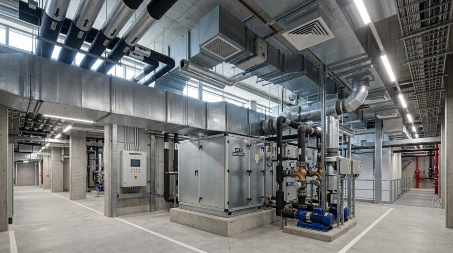 HVAC systems are mechanical systems that provide heating, ventilation, and air conditioning to control indoor temperature and air quality.